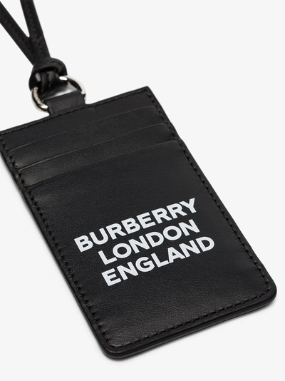 Shop Burberry Kartenetui Mit Logo-print In Black
