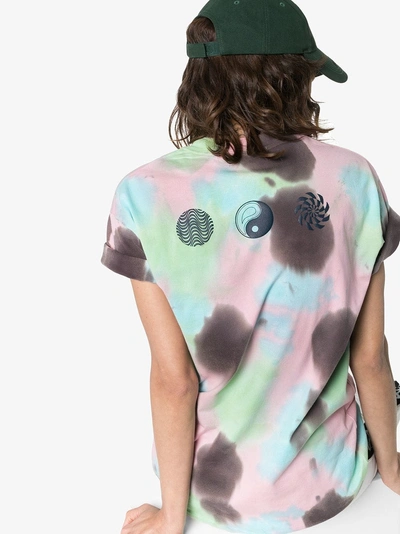 Shop Ambush Waves Tie Dye Cotton T-shirt In Multicoloured