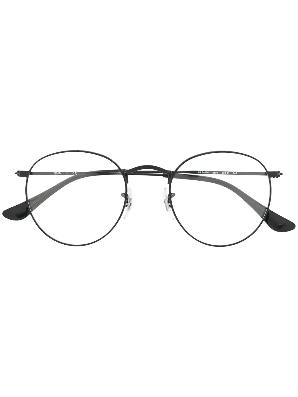 Ray Ban Ray Ban Brille Mit Rundem Gestell Schwarz In Black Modesens