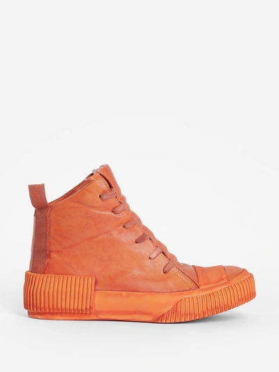 Shop Boris Bidjan Saberi Man Orange Sneakers