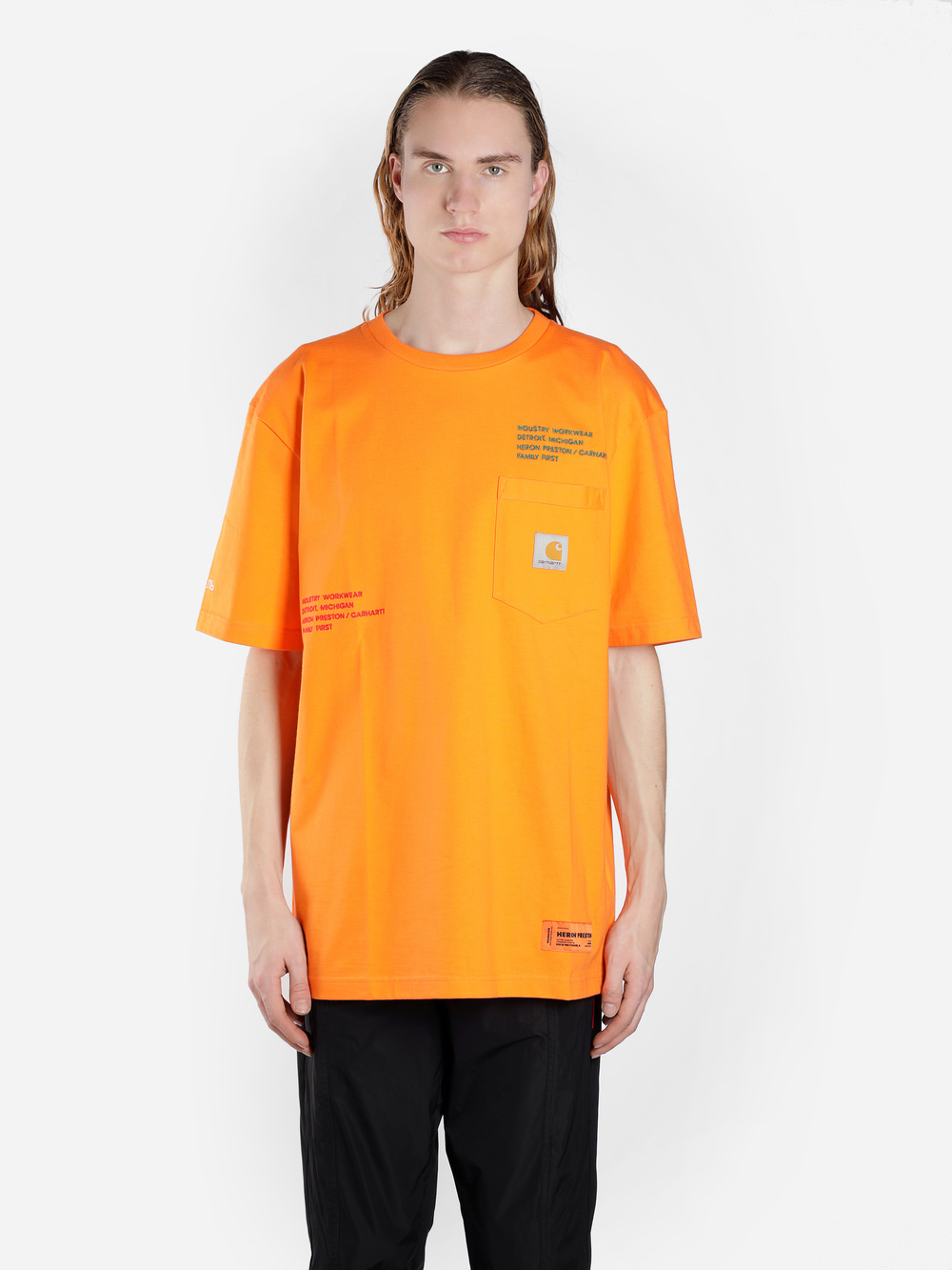 Heron Preston T-shirts In Orange | ModeSens