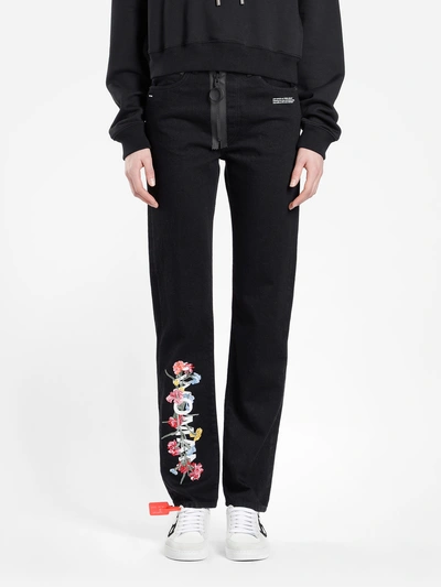 Shop Off-white C/o Virgil Abloh Jeans In Black