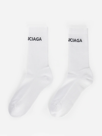Shop Balenciaga Socks In White