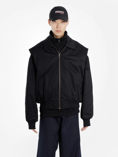 Shop Balenciaga Jackets In Black