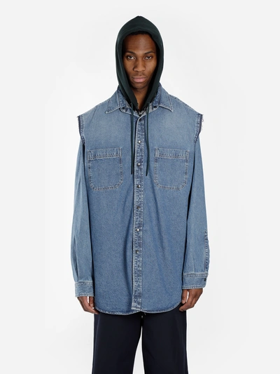 Hoodie denim shirts sale