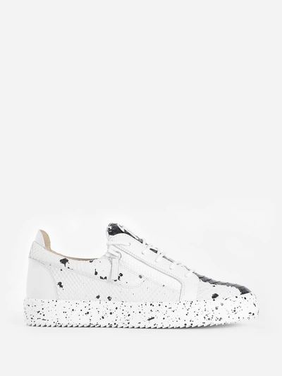 Shop Giuseppe Zanotti Sneakers In Black & White