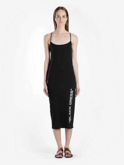 Shop Off-white C/o Virgil Abloh Dresses In Black