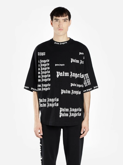 Black and white sales palm angels shirt