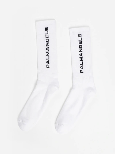 Shop Palm Angels Socks In White