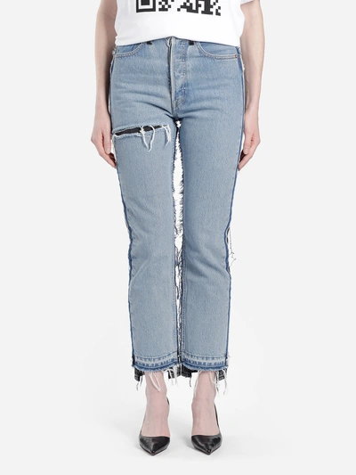 Shop Vetements Jeans In Blue