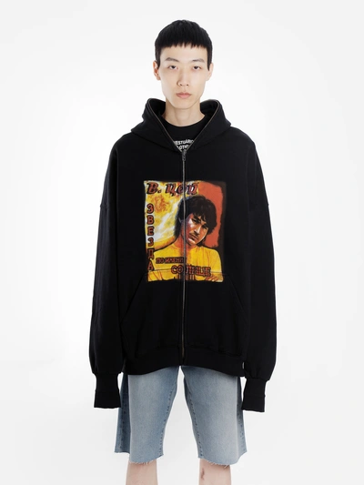 珍しい Vetements Distressed Printed Fleece s パーカー - retrace.ai