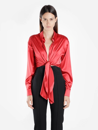 Shop Alexandre Vauthier Shirts In Red