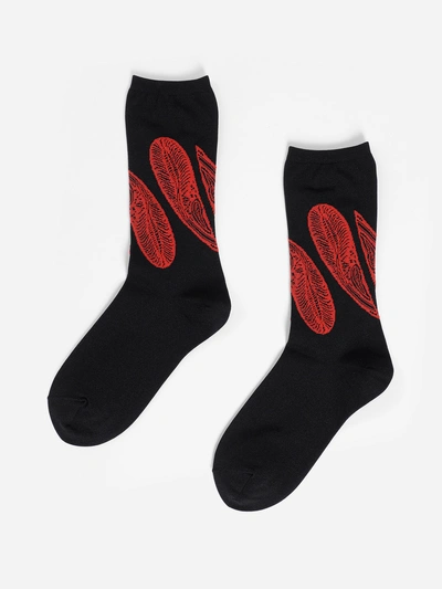 Shop Yohji Yamamoto Socks In Red
