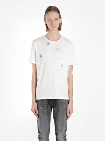 Shop Saint Laurent T Shirts In White