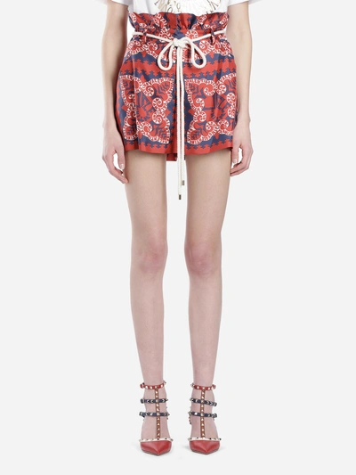 Shop Valentino Shorts In Multicolor