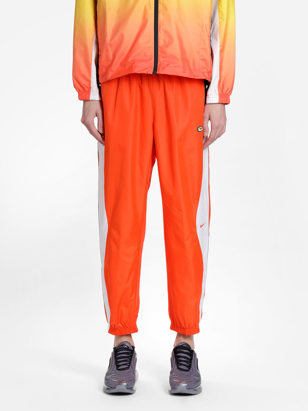 nike orange track pants