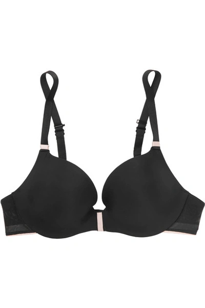 Shop Chantelle Absolute Invisible Stretch Underwired Push-up T-shirt Bra In Black