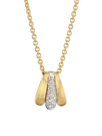 Shop Marco Bicego Lucia 18k Yellow Gold & Diamond Pendant Necklace
