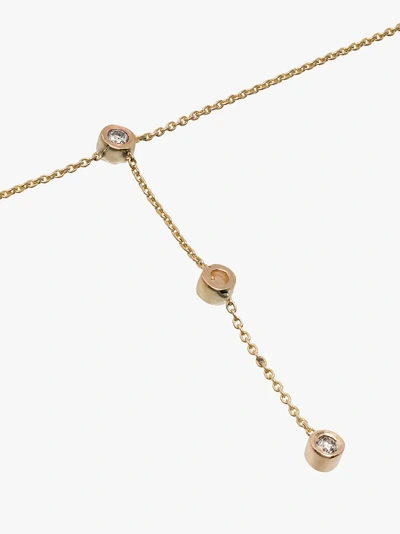Shop Xiao Wang 14kt Yellow Gold Dot Dot Diamond Bracelet In Metallic