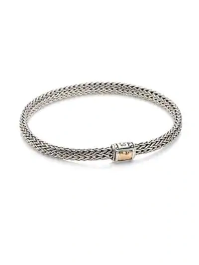 Shop John Hardy Classic Chain Gemstone & Sterling Silver Extra-small Bracelet In Hammered 18k Gold