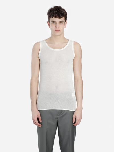 Shop Jacquemus Tank Tops In Off-white