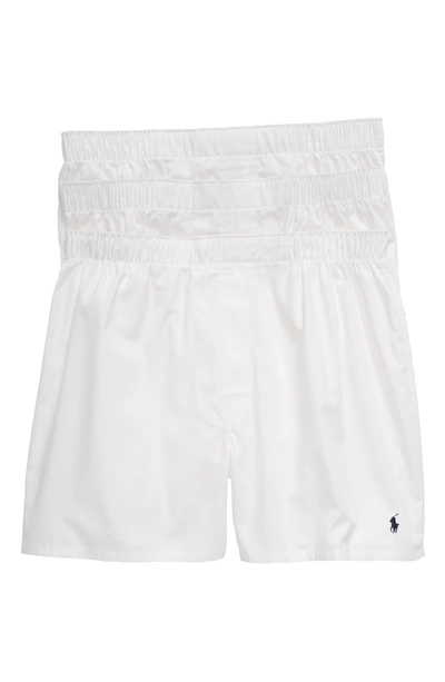 Shop Polo Ralph Lauren 3-pack Boxers In White