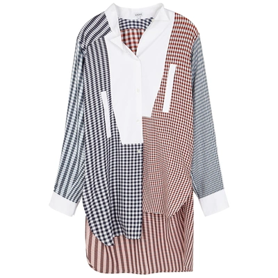 Shop Loewe Multicolored Gingham Cotton Shirt In Multicoloured