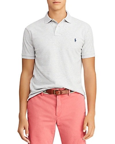 Shop Polo Ralph Lauren Classic Fit Mesh Polo In Gray