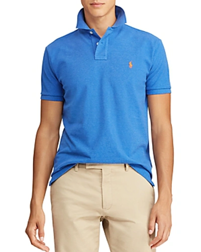 Shop Polo Ralph Lauren Classic Fit Mesh Polo In Blue