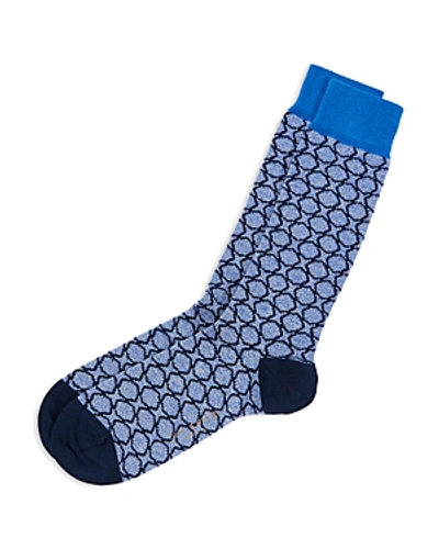 Shop Ted Baker Layia Allover Pattern Socks In Blue