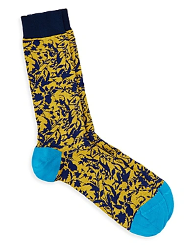 Shop Ted Baker Anemone Leaf Socks In Yellow