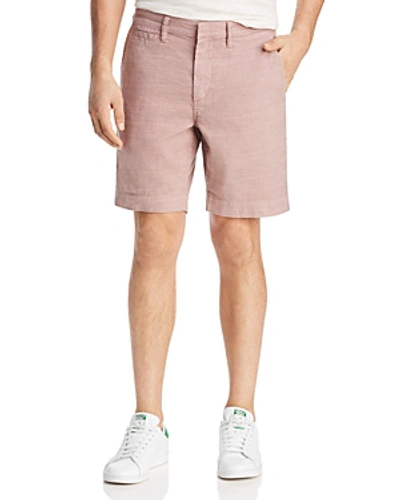 Shop John Varvatos Flat-front Shorts In Pink