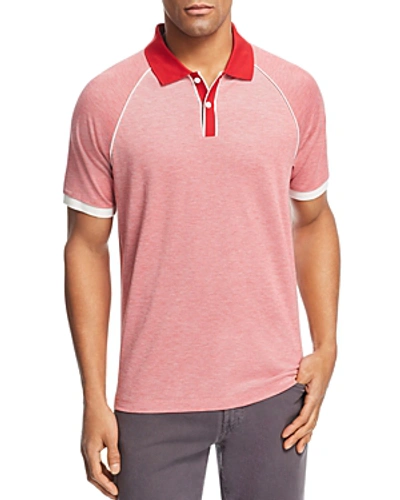 Shop Michael Kors Color-block Classic Fit Polo Shirt - 100% Exclusive In Winter Red
