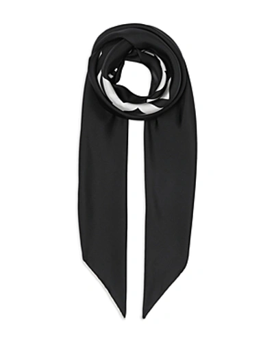 Shop Burberry Horseferry Silk Scarf In Black