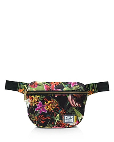 Shop Herschel Supply Co Fifteen Floral Belt Bag In Jungle Hoffman/gold