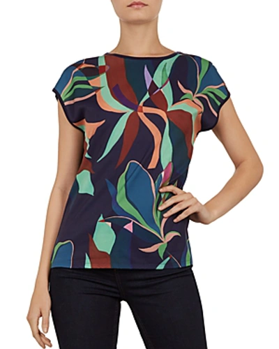 Shop Ted Baker Jimble Supernatural-print Tee In Navy