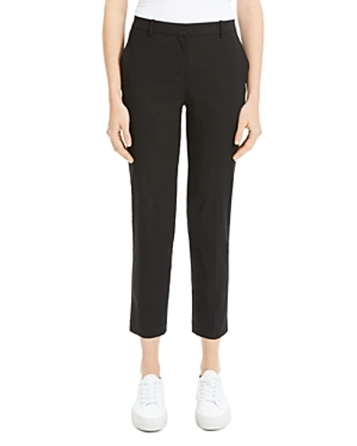 Shop Theory Tailored Cropped Pants In Black