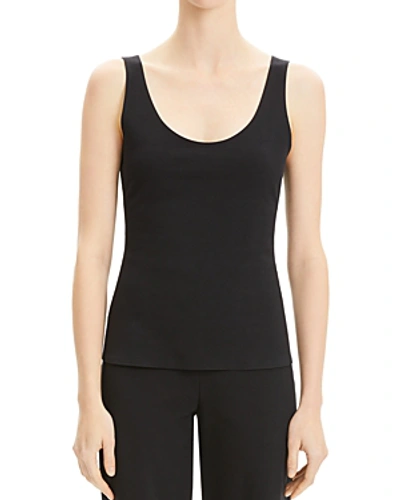 Shop Theory Scooped Sleeveless Top In Black