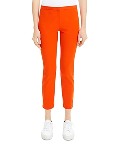 Shop Theory Classic Cropped Skinny Pants In Fire Opal