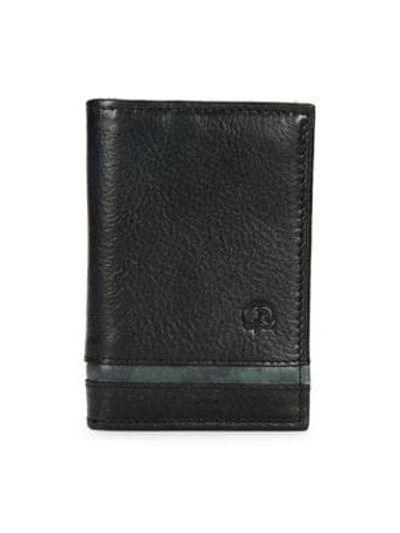 Shop Robert Graham Dimas Leather Card Case In Black