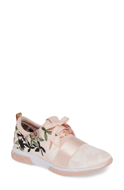 Ted Baker Cepap Sneaker In Pink Illusion Suede/ Satin | ModeSens