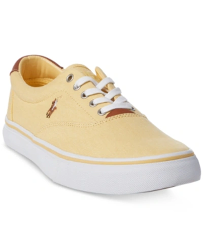 Shop Polo Ralph Lauren Men's Thompson Slip-ons Men's Shoes In Yellow