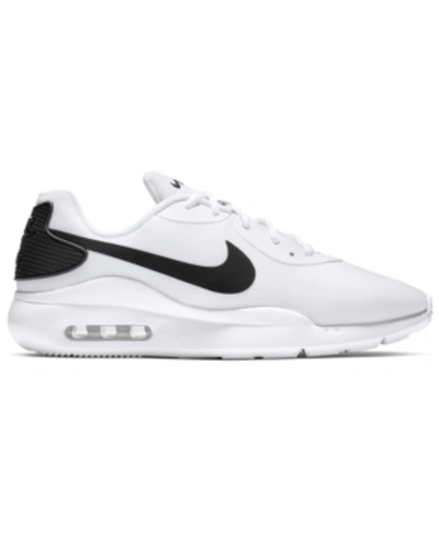 Shop Nike Men's Oketo Air Max Casual Sneakers From Finish Line In White/black