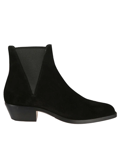 Shop Saint Laurent Dakota Ankle Boots In Nero