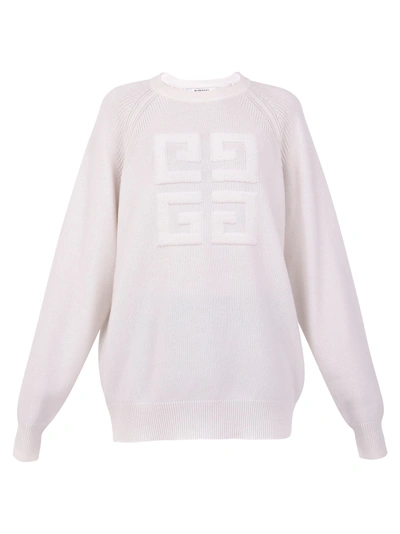 Shop Givenchy Branded Sweater In White