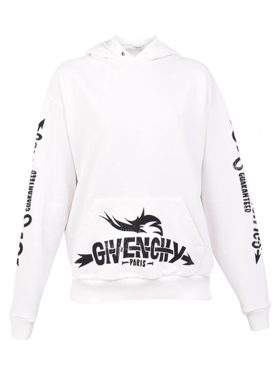 Shop Givenchy Branded Sweatshirt In White