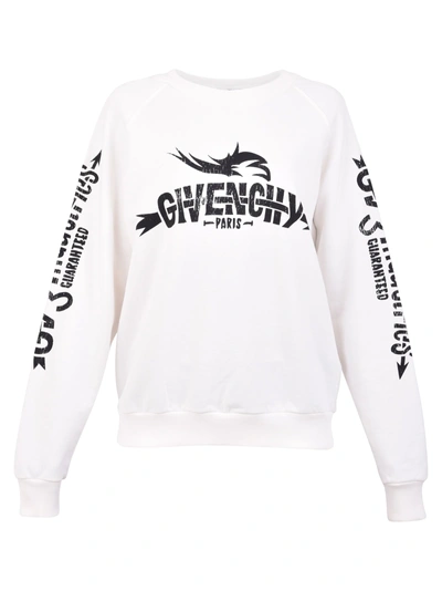 Shop Givenchy Branded Sweatshirt In White