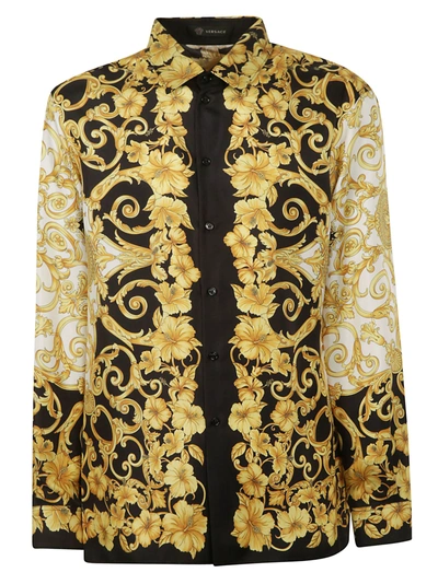 Shop Versace Baroque Print Shirt