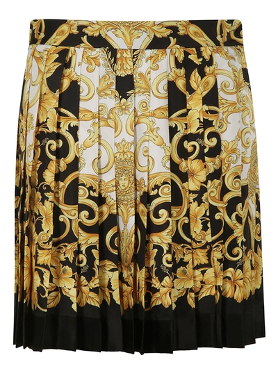 Shop Versace Baroque Print Mini Skirt