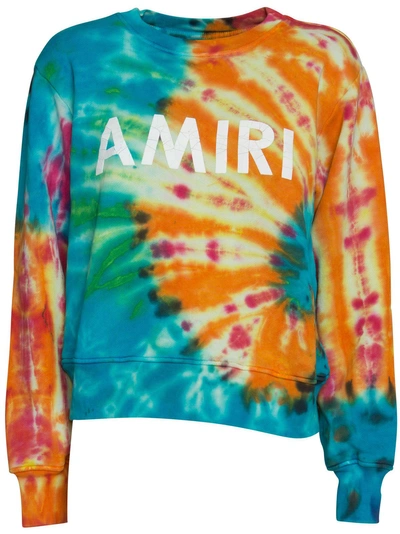 Shop Amiri Tie-dye Sweatshirt In Multicolor